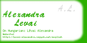 alexandra levai business card